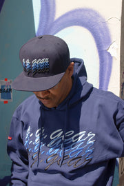 Hood Sweatshirt Faded  #2594 M.Navy