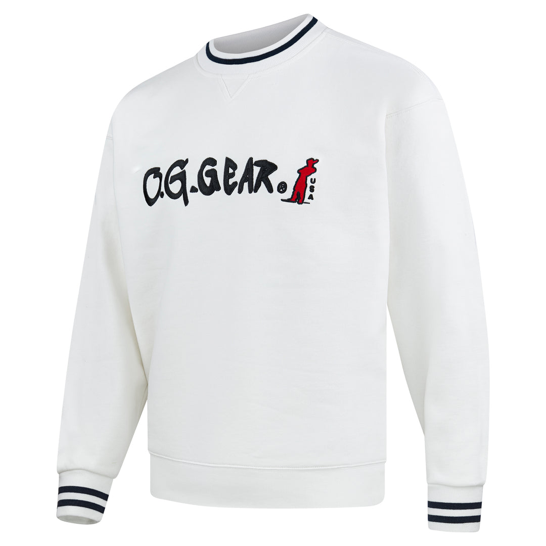 o g gear pullover Classic One Sweatshirt #2001 White – O.G.GEAR